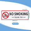 Rectangle PVC Self-Adhesive No-smoking Warning Stickers STIC-WH0003-017A-2