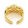 Brass Cubic Zirconia Open Cuff Ring RJEW-L121-024G-3