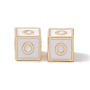 Rack Plating Brass Enamel Beads KK-B060-04G-04O-2