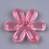 Transparent Spray Painted Glass Charms GLAA-S183-03E-1