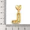 Brass Micro Pave Colorful Cubic Zirconia Pendants KK-P281-01G-L-3