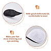 2Pcs 2 Colors Cloth Fascinator Hat Base for Millinery AJEW-HS0001-05-4