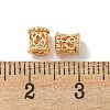 Brass Micro Pave Clear Cubic Zirconia Links Connector Charms KK-K378-25G-3