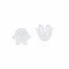 6-Petal Imitation Jelly Acrylic Bead Caps JACR-T002-02G-2