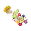 Resin Button Tree of Life Decorations AJEW-JF03414-01-5