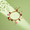 Alloy Enamel Charm Bracelets BJEW-JB08707-4