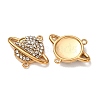 304 Stainless Steel Rhinestone Connector Charms STAS-L318-22G-02-2