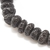 Natural Lava Rock Beaded Stretch Bracelet BJEW-JB08294-02-6