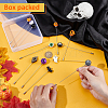 12Pcs Halloween Theme Brass Brooch JEWB-BC00010-3