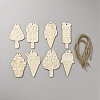 DIY Wood Hanging Pendant Decorations Kit DIY-WH20007-18C-1