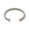 304 Stainless Steel Twist Rope Cuff Bangles BJEW-P310-06P-3