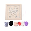 Boy with Glasses Punch Embroidery Supplies Kit DIY-H155-01-2