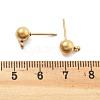 304 Stainless Steel Ball Post Stud Earring Findings STAS-Z035-01G01-B-3