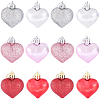 36Pcs 6 Colors PS Plastic Pendant Decorations FIND-SP0005-44-7