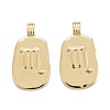 Brass Pendants KK-O140-20G-02-2