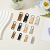 HOBBIESAY 24Pcs 12 Styles Detachable Alloy Zipper Sliders Pendants FIND-HY0003-02-4