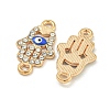 Alloy Blue Enamel Connector Charms ENAM-S003-02D-2