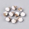 Natural White Moonstone Pendants G-N359-18G-15-1