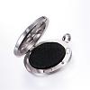 Tarnish Resistant 304 Stainless Steel Diffuser Locket Pendants STAS-N0010-14P-3