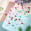 100Pcs 5 Colors Electroplate Glass Beads EGLA-TA0013-54-5