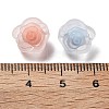 Frosted Transparent Acrylic Beads X-OACR-A032-17-3