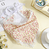 Flower Decor Lace Triangle Bandanas OHAR-WH20005-08B-4