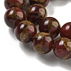 Synthetic Gold Clinquant Stone Beads Strands G-P549-A01-01-5