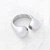 304 Stainless Steel Cuff Open Rings RY3631-4-2