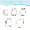 WADORN 15Pcs 5 Style Zinc Alloy Round Rings KK-WR0001-10-2