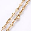 304 Stainless Steel Mariner Link Chain Necklaces X-NJEW-P226-04G-2