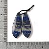 2Pcs Natural Lapis Lazuli Pendants G-A228-02E-3