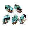 Transparent Resin and Walnut Wood Pendants RESI-T057-03J-1