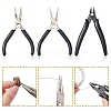 3Pcs 3 Styles Carbon Steel Jewelry Pliers Sets PT-YW0001-10-6