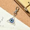 Trinity Knot with Evil Eye Resin & Alloy Pendant Decorations HJEW-JM01570-3