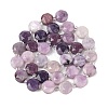 Natural Lilac Jade/Lepidolite Beads Strands G-N342-76A-3