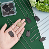 Unicraftale DIY Blank Stamping Rectangle Pendant Necklace Making Kits DIY-UN0003-47-3