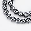 Non-magnetic Synthetic Hematite Beads Strands G-OC0001-65-10mm-4