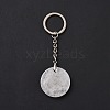 Natural Quartz Crystal Vortex Pendant Keychain KEYC-E038-01P-06-4