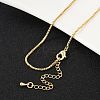Brass Box Chain Necklaces X-NJEW-K123-11G-3
