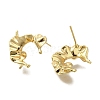 Brass Stud Earring Findings KK-K388-10G-2