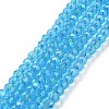 Electroplate Glass Beads Strands EGLA-A044-T6mm-L08-1