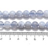Natural Blue Lace Agate Beads Strands G-F222-30-8mm-02-4