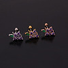 Grape Brass Micro Pave Cubic Zirconia Cartilage Earrings for Women WG9FBC0-10-1