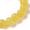 8mm Round Dyed Natural Jade Imitation Beeswax Braided Bead Bracelets for Women Men BJEW-C067-01B-05-3