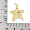 Brass Micro Pave Clear Cubic Zirconia Pendants KK-M300-08G-01-3