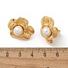 304 Stainless Steel ABS Imitation Pearls Stud Earrings for Women STAS-Z117-05G-5