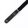 Unisex Adjustable No Buckle Imitation Leather Elastic Waist Belt AJEW-WH0182-80B-3