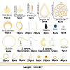ARRICRAFT DIY Moon and Star Earring Making Kit DIY-AR0002-58-2