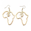 201 Stainless Steel Dangle Earrings EJEW-O101-01G-1