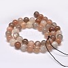 Grade AA Natural Multi-Moonstone Bead Strands X-G-M296-01-8mm-2